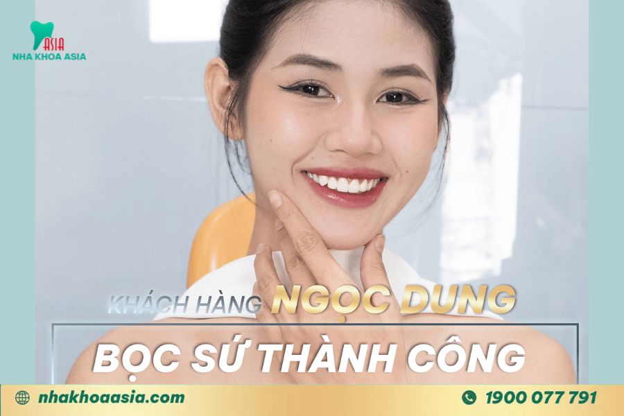 Ảnh khách hàng bọc răng sứ Nha Khoa Asia