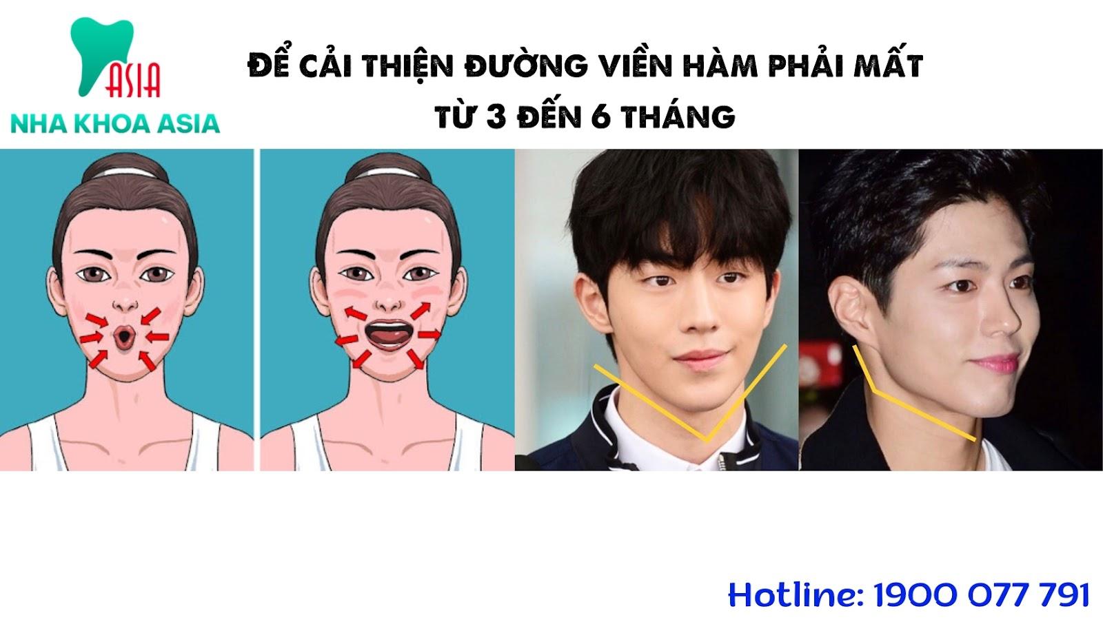Thời gian luyện tập để có jawline săn chắc và sắc nét phụ thuộc vào sự kiên trì và cơ địa mỗi người