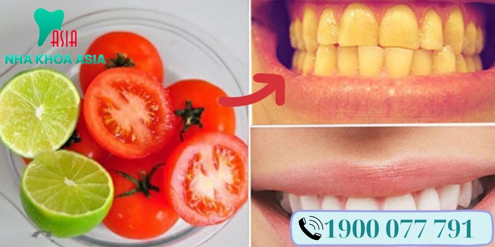 Không được sử dụng phương pháp kết hợp cà chua và chanh nhiều lần trên một tuần, chanh chứa axit lớn không tốt cho răng