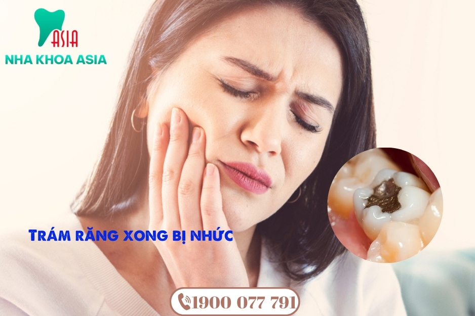 Các trường hợp trám răng xong bị nhức bao gồm đau nhẹ, đau khi nhai, nhạy cảm với nhiệt độ hoặc đau kéo dài