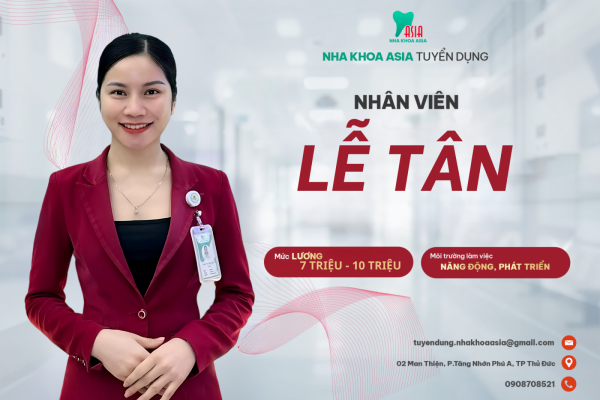Tuyển dụng Lễ Tân