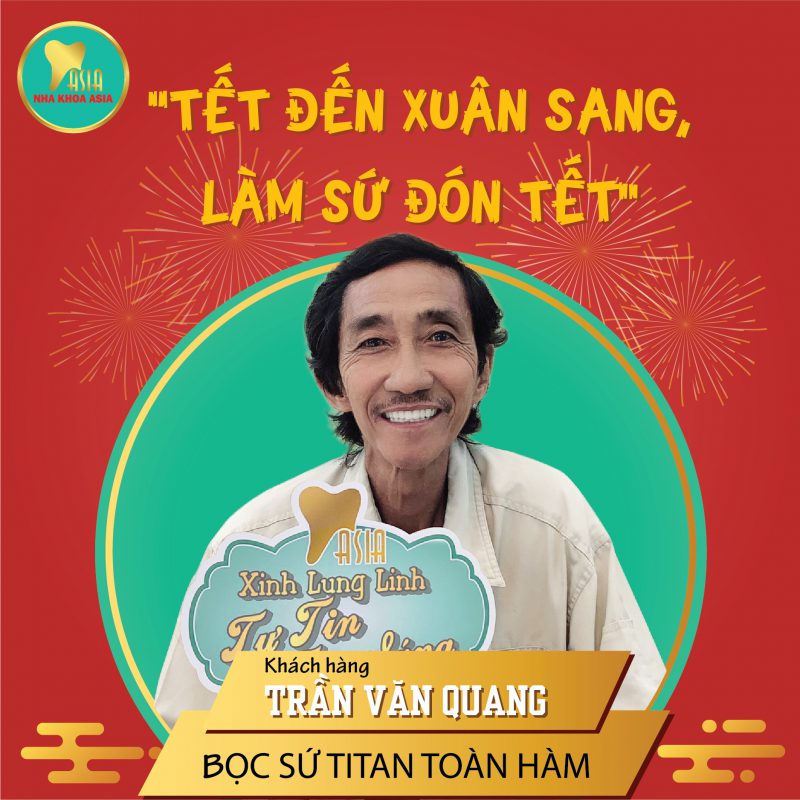 Chú Trần Văn Quang - Bọc sứ thẩm mỹ