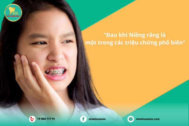 Tác hại của niềng răng gây đau đớn - khó chịu trong quá trình niềng
