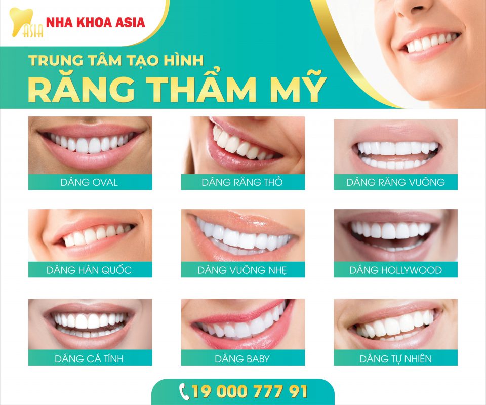 các dáng răng sứ
