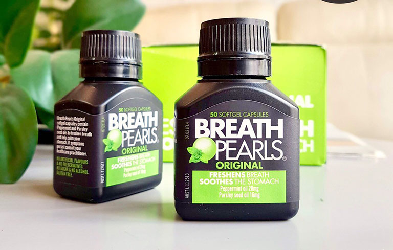 Breath Pearls là thuốc trị hôi miệng được nhập khẩu từ Úc